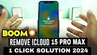 iPhone 15 Pro Max successful Icloud bypass with 1 Click 2024