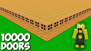 How do I OPEN 10000 DOORS in Minecraft ? NEW SECRET PASSAGE BEHIND THE DOOR 