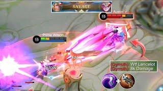 LANCELOT INSANE AGGRESSIVE ONE SHOT BUILD 2023  SMOOTH TURRET DIVE SAVAGE  GLOBAL LANCELOT