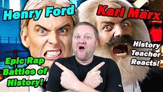Henry Ford vs Karl Marx  Epic Rap Battles of History  History Teacher Reacts