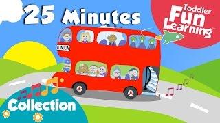 Wheels on the Bus & More Toddler Songs  Nursery Rhymes Collection  Toddler Fun Learning