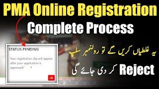 154 PMA Long Course Online Registration  PMA Online Apply Complete Process