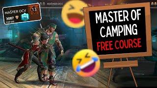 Teaching World no. 1 camper How to camp  Odyssey Camper vs master camper  Shadow Fight 4 Arena