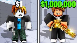 $1 vs $1000000 ACCOUNT in Roblox Rivals..