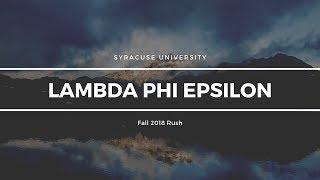 Fall 2018 Rush  Syracuse University