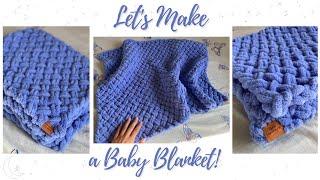 How to Make a Baby Blanket Hand Crochet - Baby Shower Gift Idea