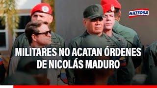 Protestas en Venezuela Militares no acatan órdenes de mando tras proclamación de Nicolás Maduro