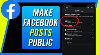 How to Make a Post Public on Facebook