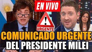 ¡URGENTE MILEI CON ANUNCIO BOMBA JONY VIALE EN VIVO   FRAN FIJAP