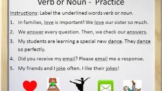 Action Verbs and Linking Verbs - Video and Worksheet