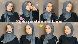 TUTORIAL PASHMINA KAOS COCOK UNTUK NGAMPUS