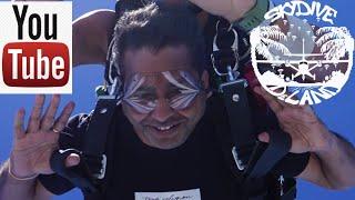 Kumar enjoys his first skydive