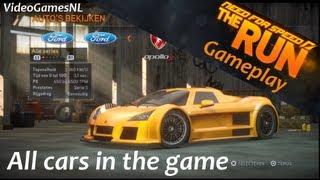 Need For Speed The Run  All my cars in game including PS3 Exclusive & Limited Edition Cars HD