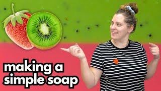 this strawberry kiwi soap smells amazing