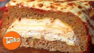 Lasagna Stuffed Meatloaf Recipe   Stuffed Lasagna Recipes  Best Meatloaf Dishes  Twisted