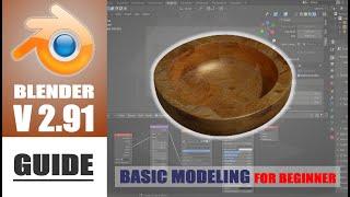 Blender V2.91 Basic Modeling Guide Tutorial For Beginner