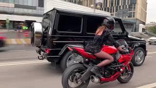валим с геликом #мототаня девушка на мотоцикле