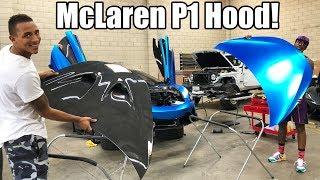 INSTALLING MY NEW CARBON FIBER HOOD ON MY MCLAREN *GAME CHANGER*