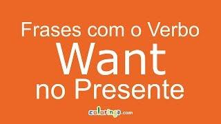 Frases para praticar o Verbo Want em Inglês no Presente