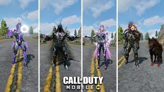 All 4 Mythic Characters Detailed Comparison With Max Graphics - Call Of Duty Mobile