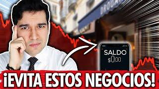 Los 5 Peores Negocios que NO Deberías Empezar ¡EVITALOS