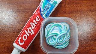 Colgate Slime No Glue No Borax 1 ingredient Colgate Slime