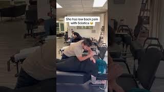 She is SQUIRMING in PAIN  #chiropractor #cracks #adjustment #painrelief #sciatica #DrAlex