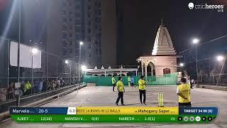 Live Cricket Match  Mahogany Super Ten vs Marvelous Marvella  25-Jun-23 0830 PM 8 overs  Mens Bo
