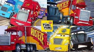 Compilation - CARS 3 McQueens Mack Hauler Dinoco Bobbys Hauler and More . Drawing  Coloring Page