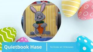 Mini Quietbook Funny Bunny - das Stoffbuch mit dem süßen Hasen für Kinder ab 18 Monaten