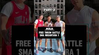 Part-2 Mulia dapet Rp100.000 kalau menang free throw battle #basketball #challenge