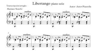 LIBERTANGO FREE PIANO SHEET MUSIC - Astor Piazzolla arr. Mariano Statello