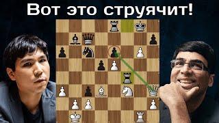 Это ШЕДЕВР  Ананд жертвует Коня Ладью и Ферзя Уэсли Со  Levitov Chess Week 2023  Шахматы