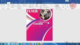 MS Word Flyer Project Design for Beginners  VedantSri MS Word Project Class-11