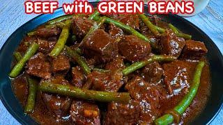 Delicious Tender BEEF and GREEN BEANS in a FLAVORFUL SAUCE  Pinoy SImple Cooking