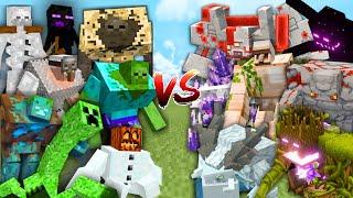 MUTANT MOBS vs OP GOLEMS in Minecraft Mob Battle