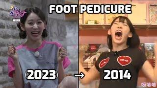 Miyawaki Sakura gets the Dr. Fish Foot Pedicure again after 9 years Did she become FEARLESS?