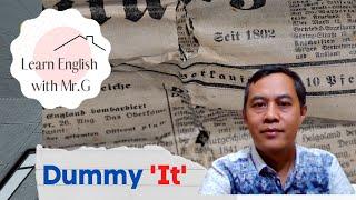 English Grammar - Dummy It  Lets learn English with Mr.G