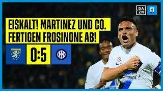 Martinez und Co. ohne Gnade Inter fertigt Frosinone ab Frosinone - Inter Mailand  Serie A  DAZN