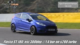 Spa francorchamps fiesta st chases BMW e92 m3