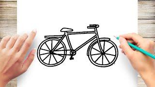 How to Draw Bicycle Easy