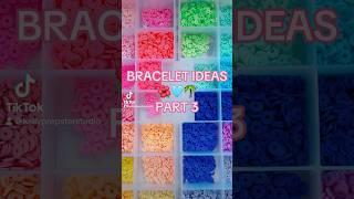 woohoo i love sharing bracelet ideas 🩷🩵 ps its launch day #beads #claybeads #braceletideas