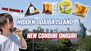 Tokyo Hidden Island in Odaiba and New Conbini Onigiri and Sweets Ep. 348