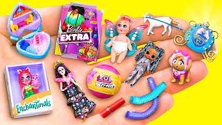 Barbie ve LOL Sürpriz Bebekleri için 10 Kendin Yap Tarzı Minyatür Bebek ve Oyuncak