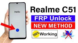 Realme C51 Gmail Account Remove  ANDROID 13 Without pc