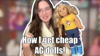 Cheap American Girl doll haul unboxing Lanie Holland + where I get my dolls for low prices