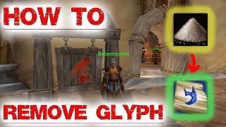 How To Remove Glyph in Dragonflight? #wow #worldofwarcraft