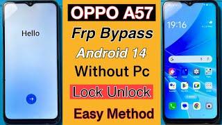 OPPO A57 Frp Bypass  Without Pc  OPPO Google Account Lock Unlock  Android 14