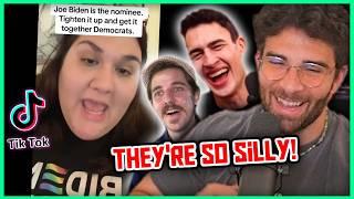 Bidens TikTok Defenders are DELUSIONAL  Hasanabi Reacts ft. Boy Boy Liberal HogWatch