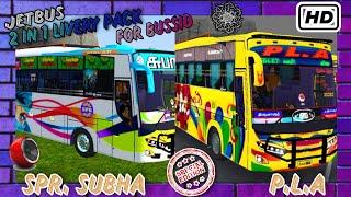 SPR.SUBHA and P.L.A Livery For Jetbus 2 in 1 Livery PackFor Bussid #tnprivatebuses